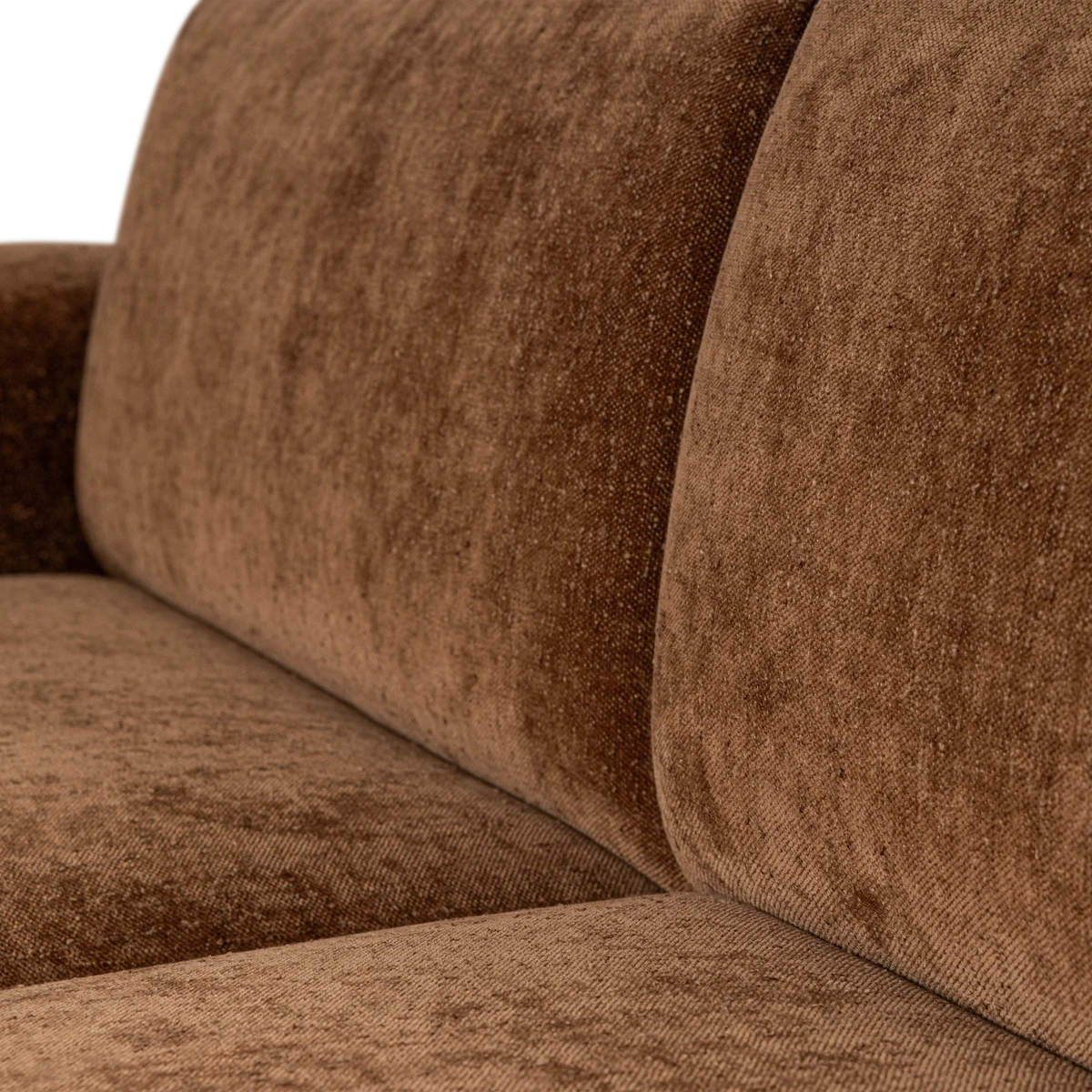 Sofa 2-zits UMINA bruin chenille