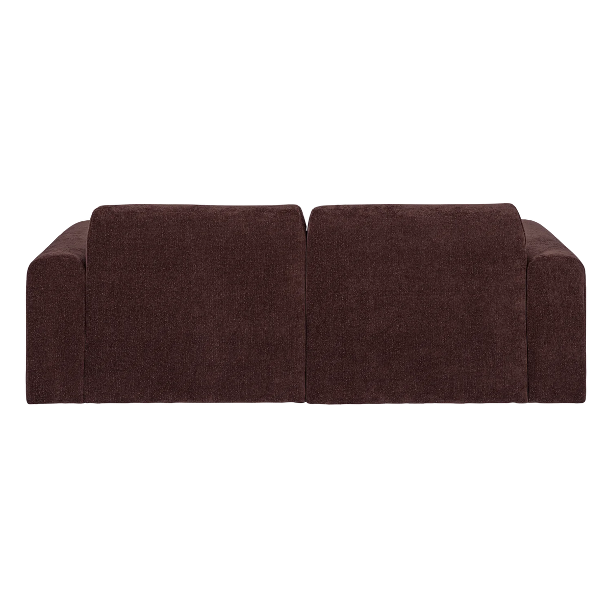 Sofa 2-zits UMINA donker bordeaux chenille