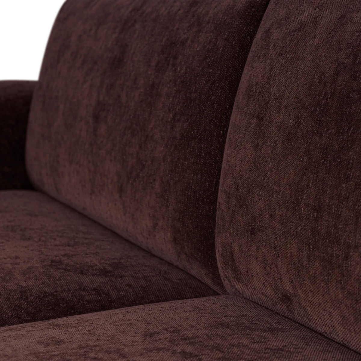 Sofa 2-zits UMINA donker bordeaux chenille