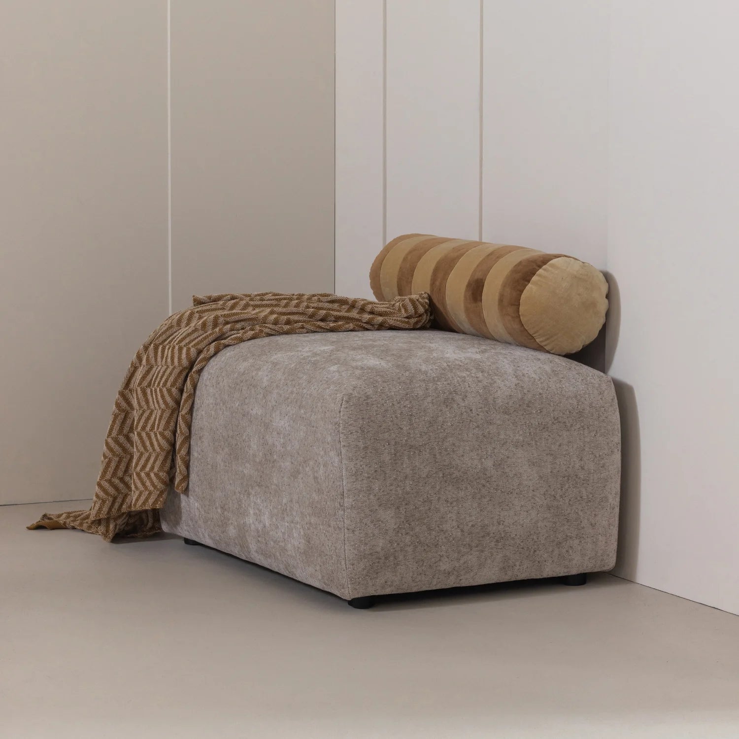 Puf UMINA beige chenille
