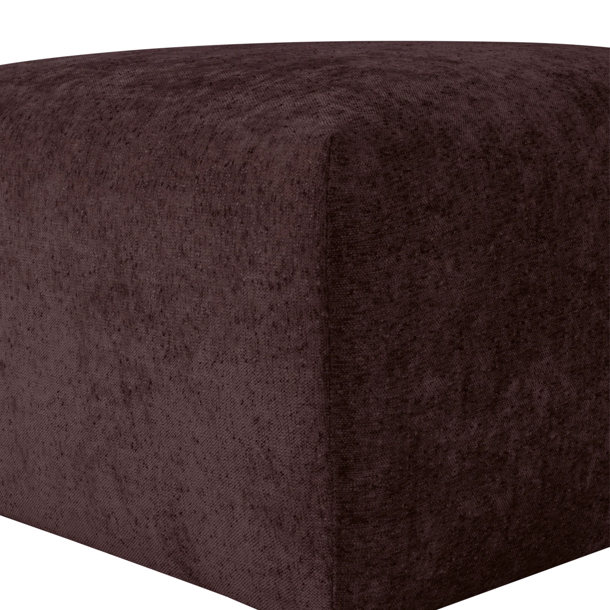 Puf UMINA donker bordeaux chenille