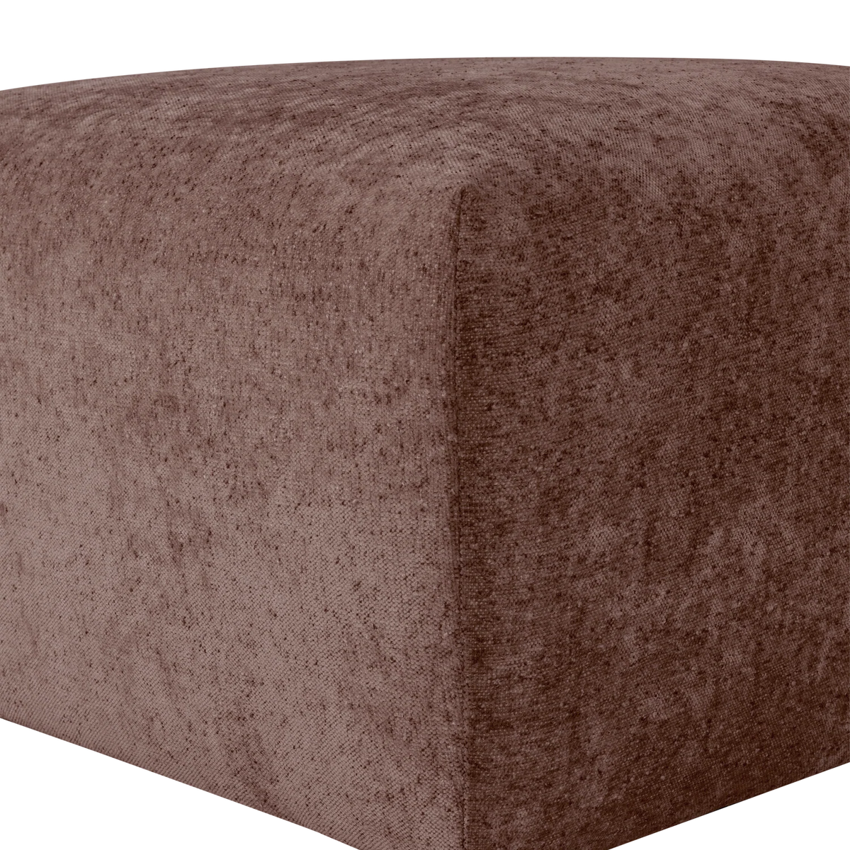 Puf UMINA roze-bruin chenille