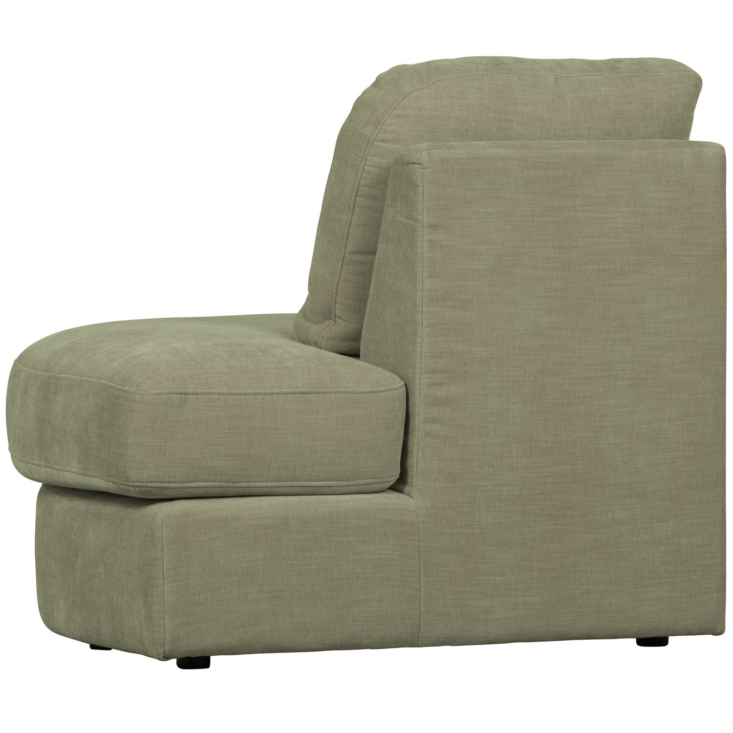 Sofa FAMILY - moduł otwarty prawostronny zielony – Woood