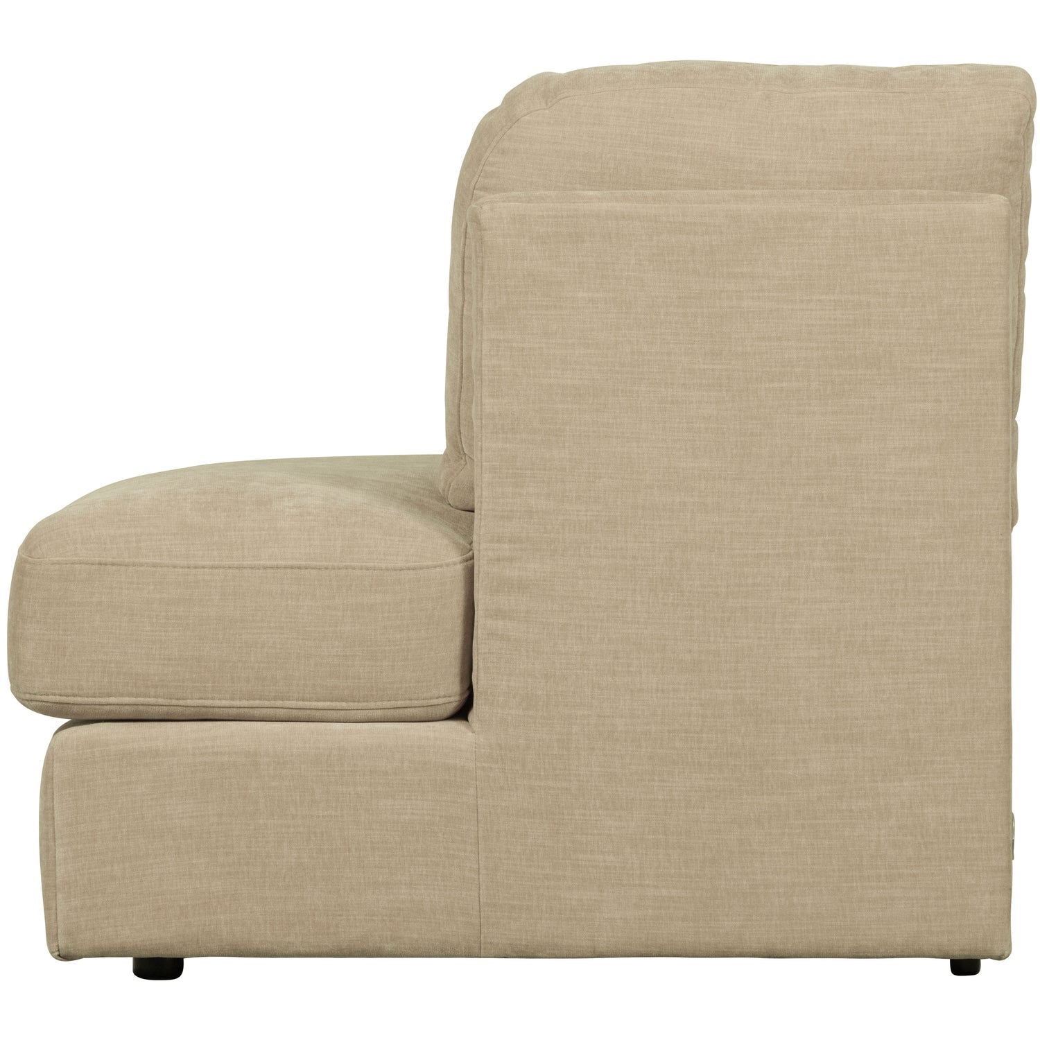 Sofa FAMILY - moduł otwarty prawostronny piaskowy – styl minimalistyczny