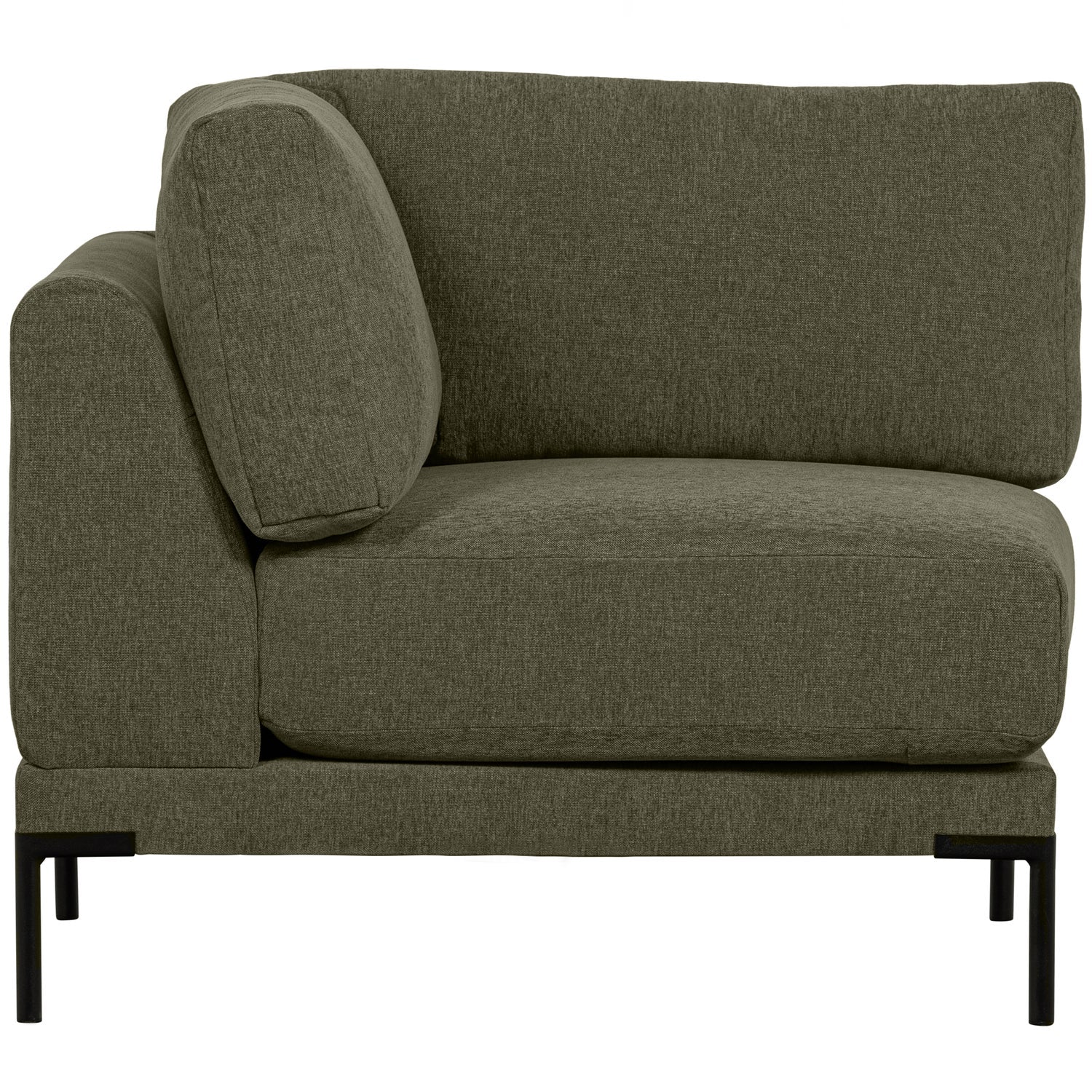 Sofa COUPLE - moduł narożny ciemnozielony – Woood