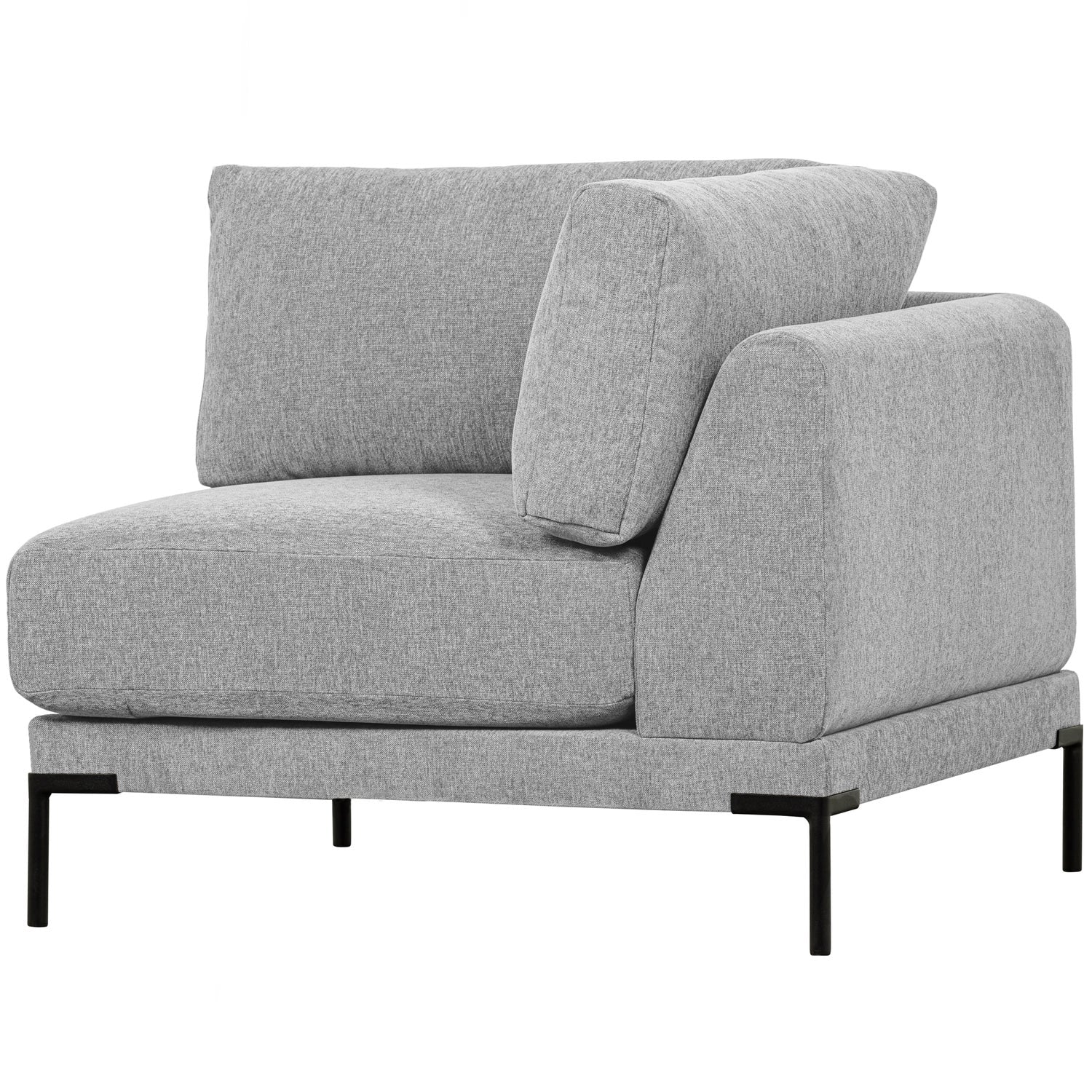 Sofa COUPLE - moduł narożny jasnoszary – Woood