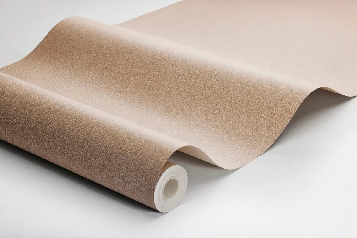 Structuurbehang dat linnen imiteert LINEN - TERRACOTTA terracotta