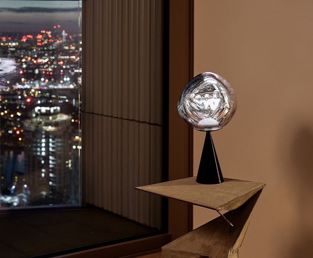 Tafellamp MELT gerookt