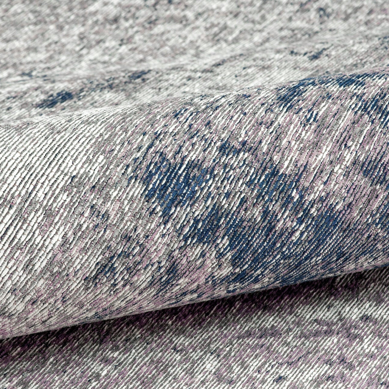 DECO RUGS blue rug with gray