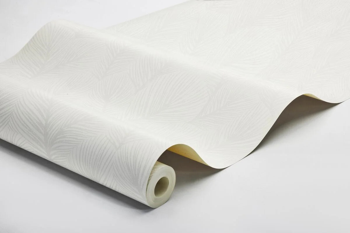 White Pine Tree Floral Pattern Wallpaper