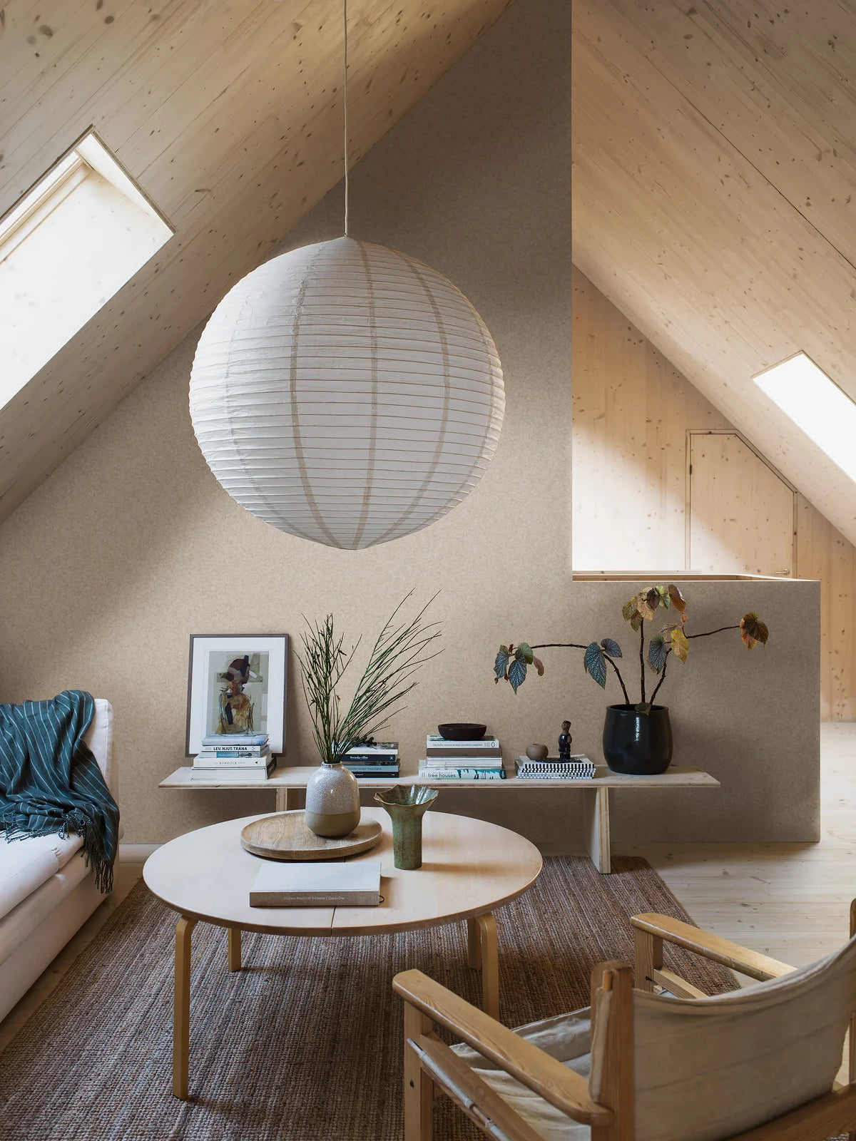 Behang dat steen imiteert NORTHERN STONE warm beige met wit