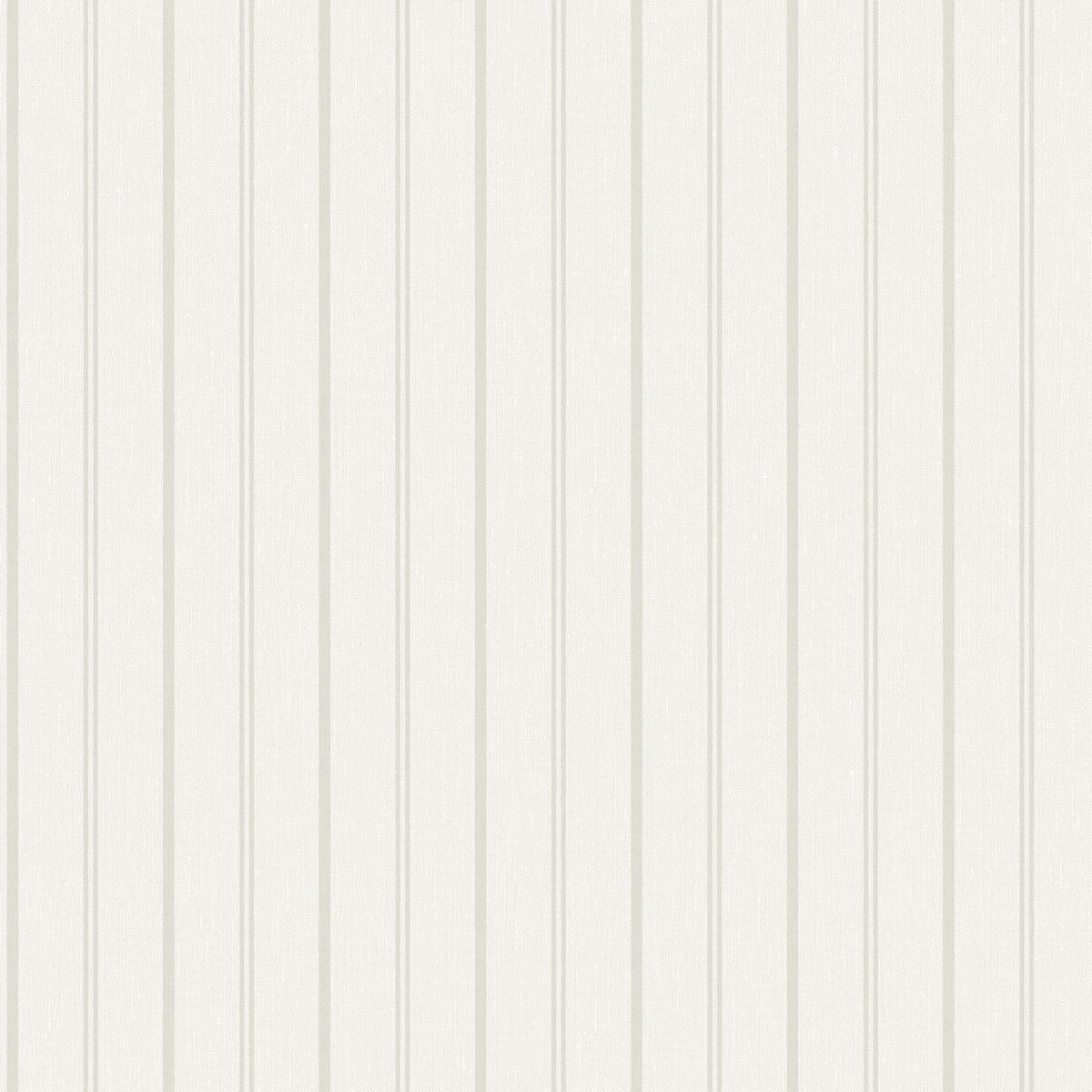 Beige gestreepte behang WOODLAND STRIPE met grijs