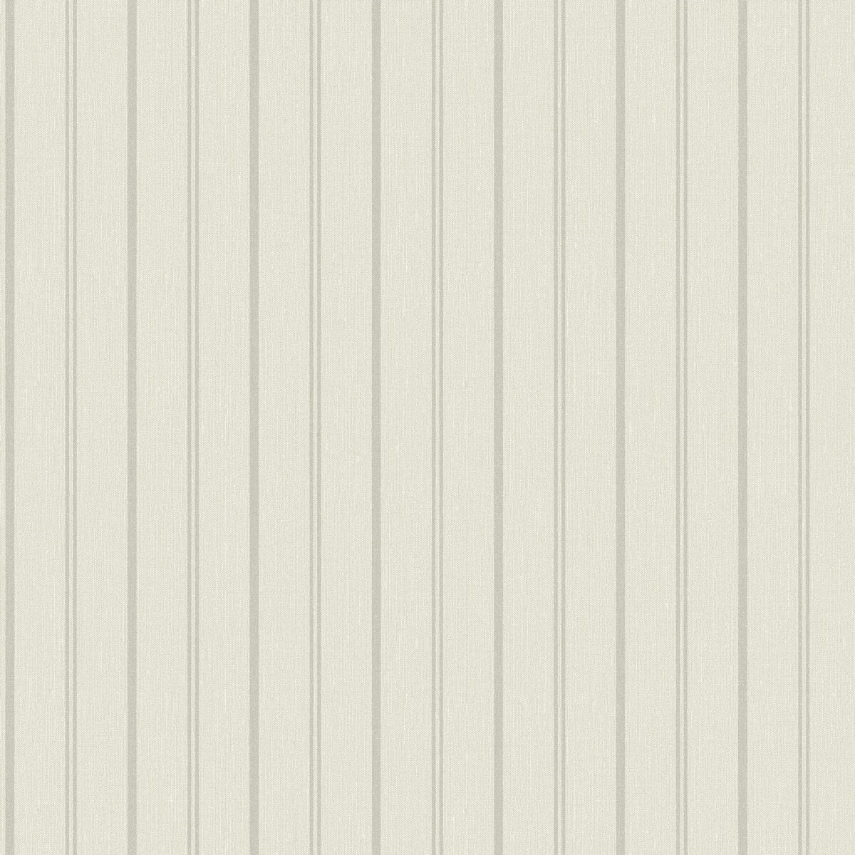 Beige gestreepte behang WOODLAND STRIPE met grijs