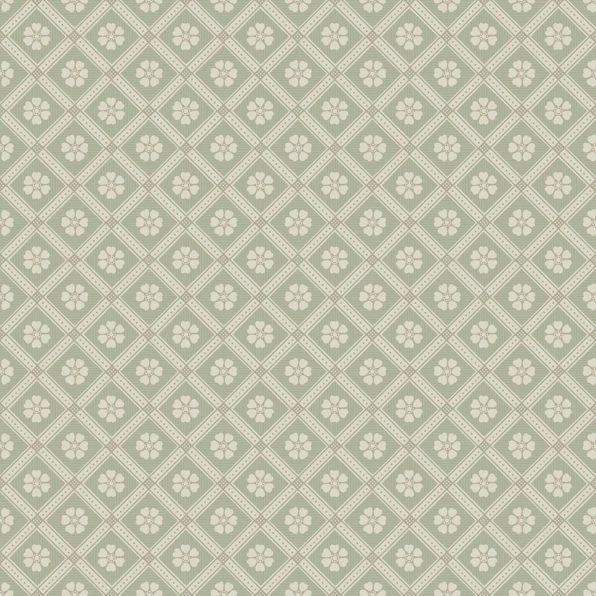 LOVE geometric pattern wallpaper green