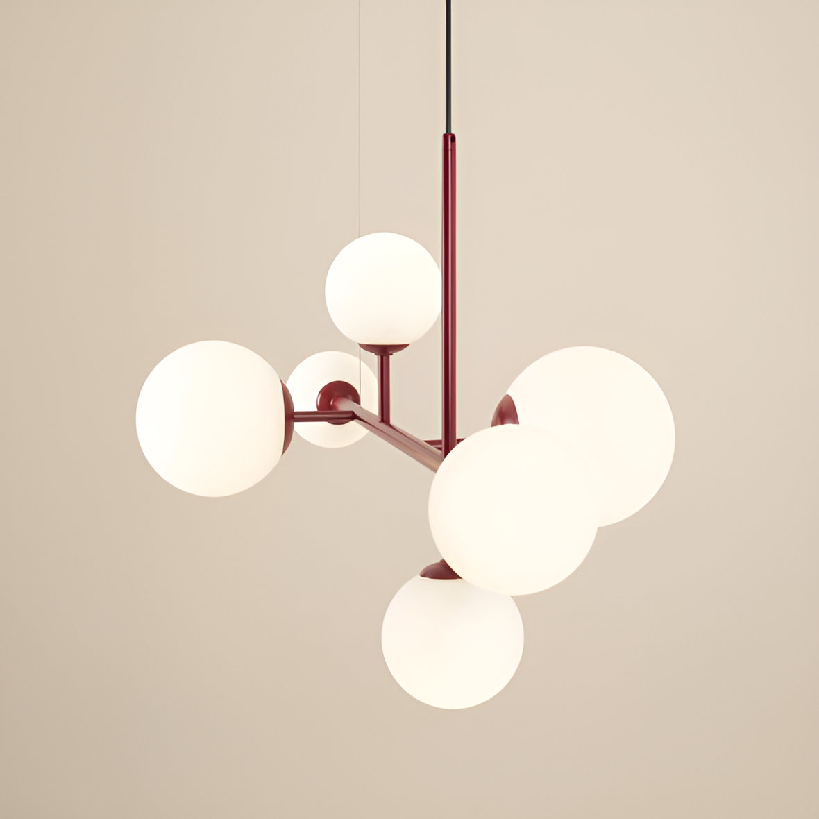 DIONE HEXA Hängelampe rot 