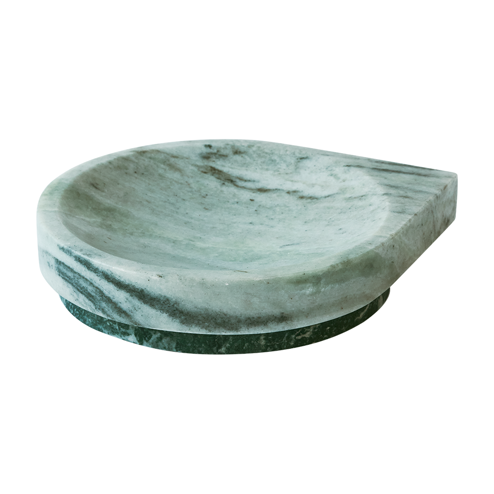 Decoratieve schaal STILLA groene onyx