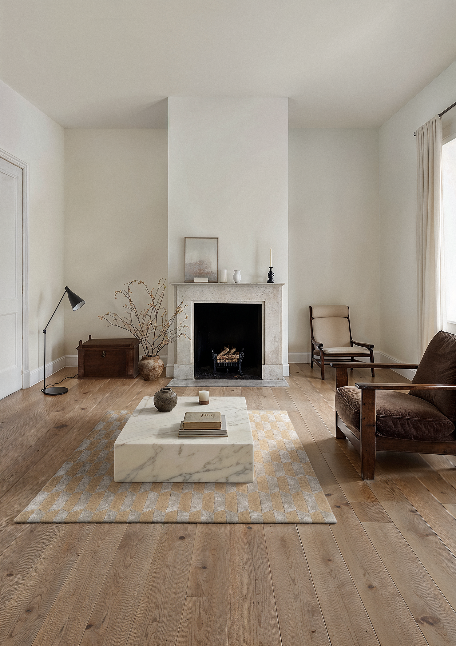 Teppich NOBLE grau mit beige