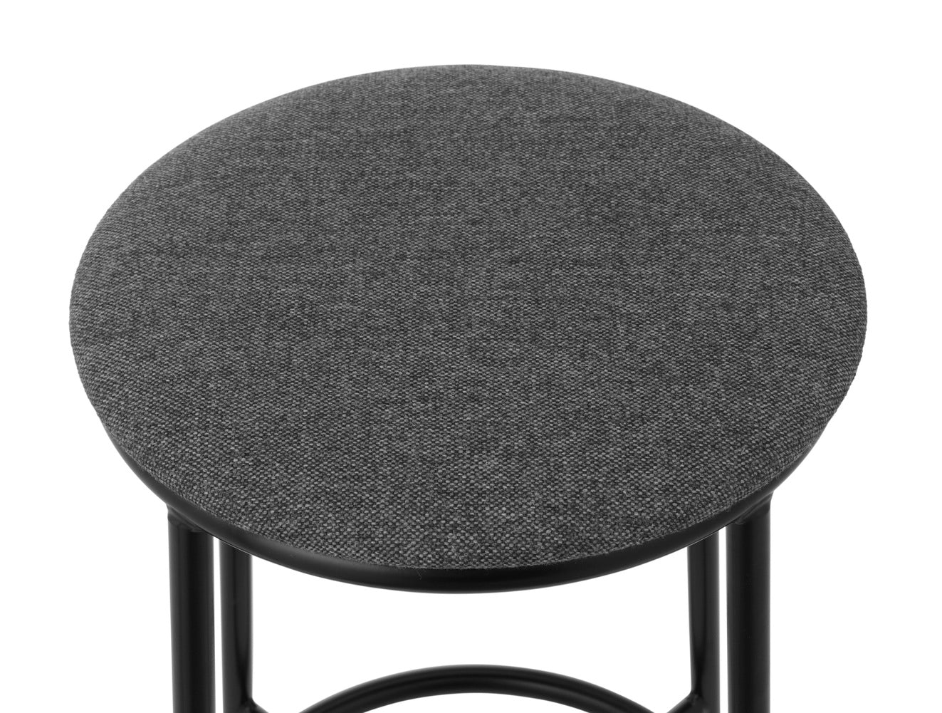 Circa Grey Bar Stuhl mit einer schwarzen Basis