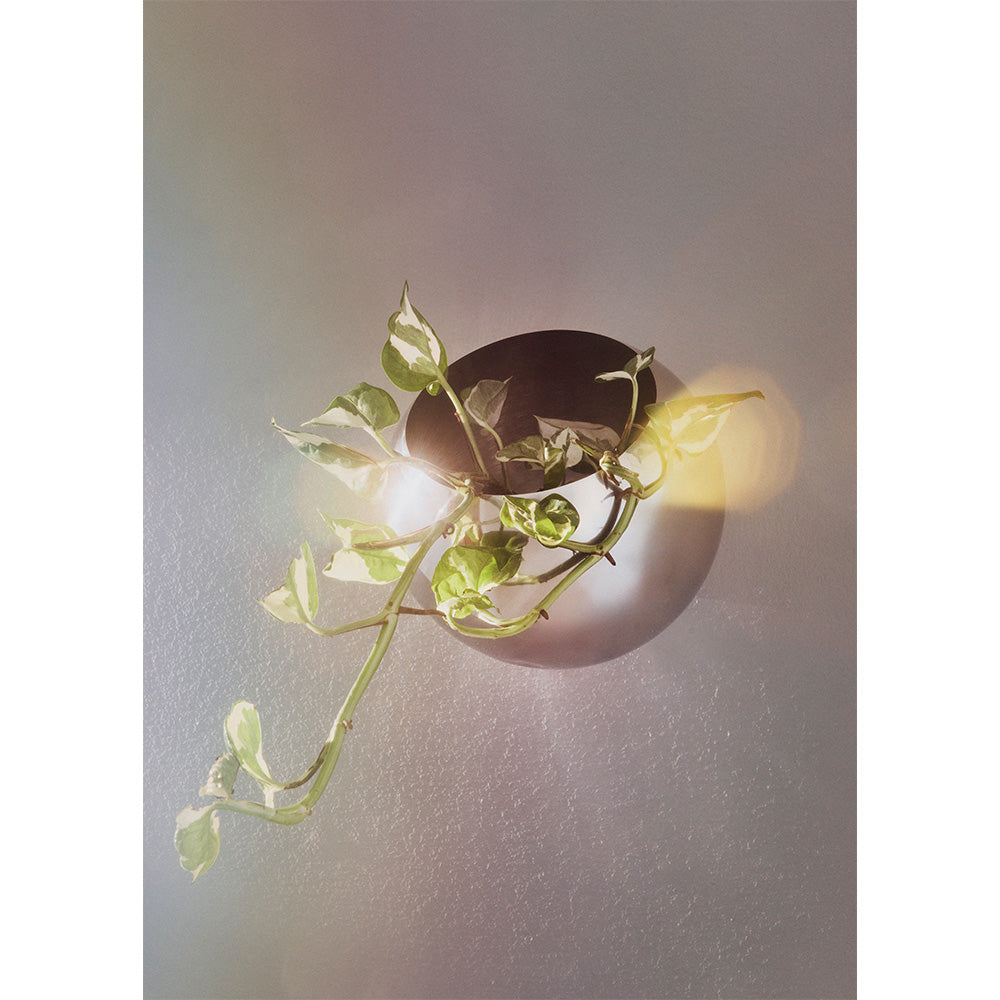 Wandpot GLOBE zilver