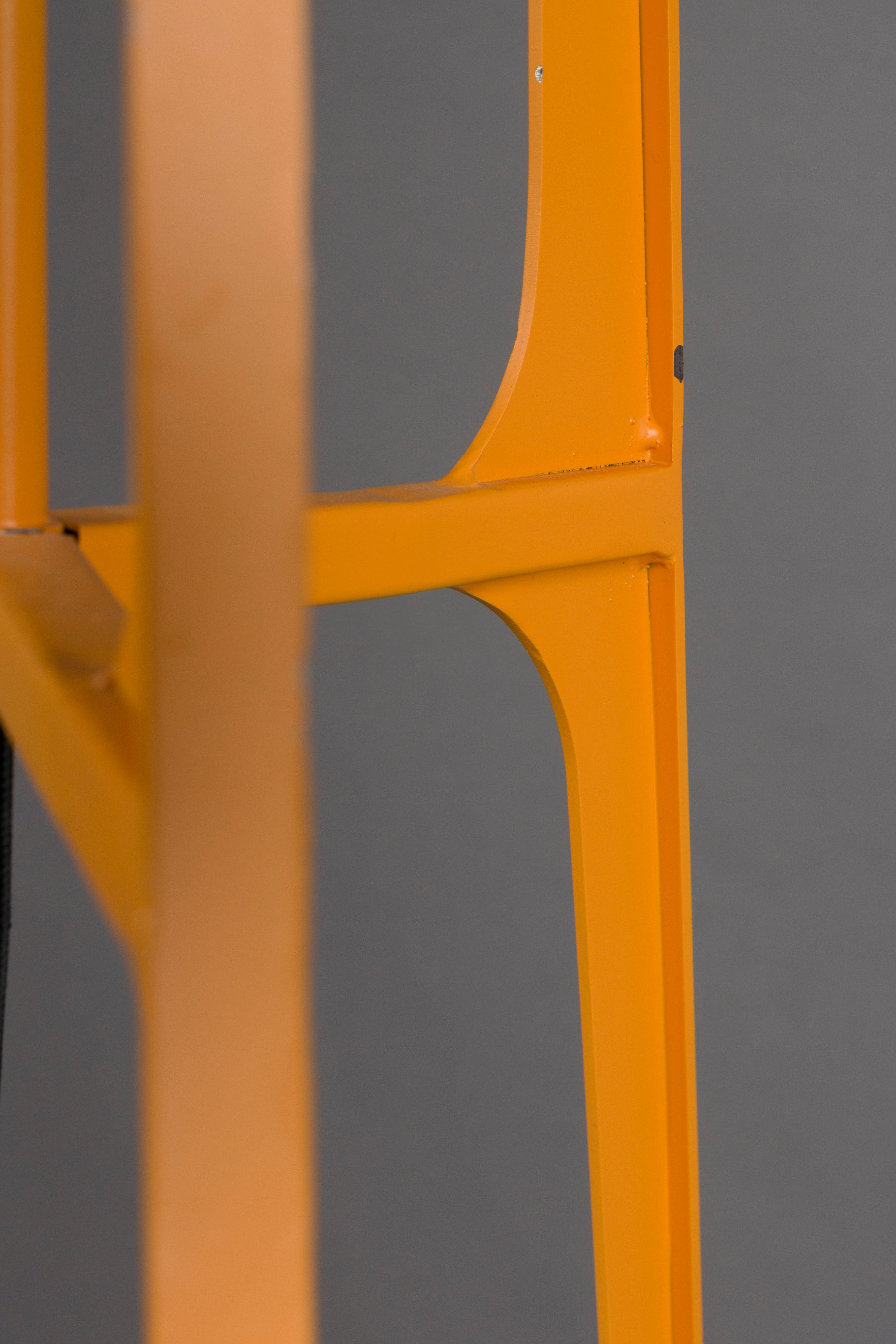 AFRA tripod floor lamp light brown with orange base