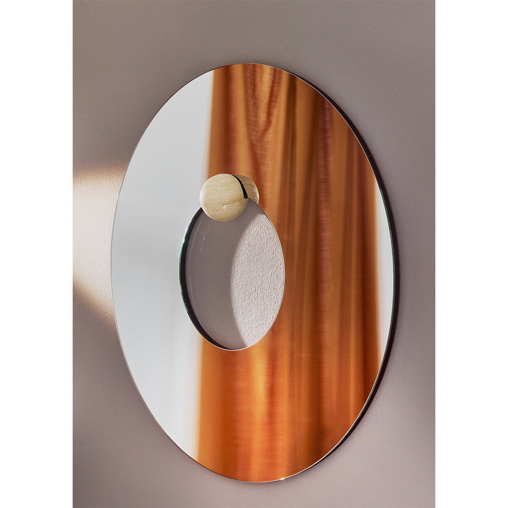 Ronde Lustro CASTELLUM travertijn