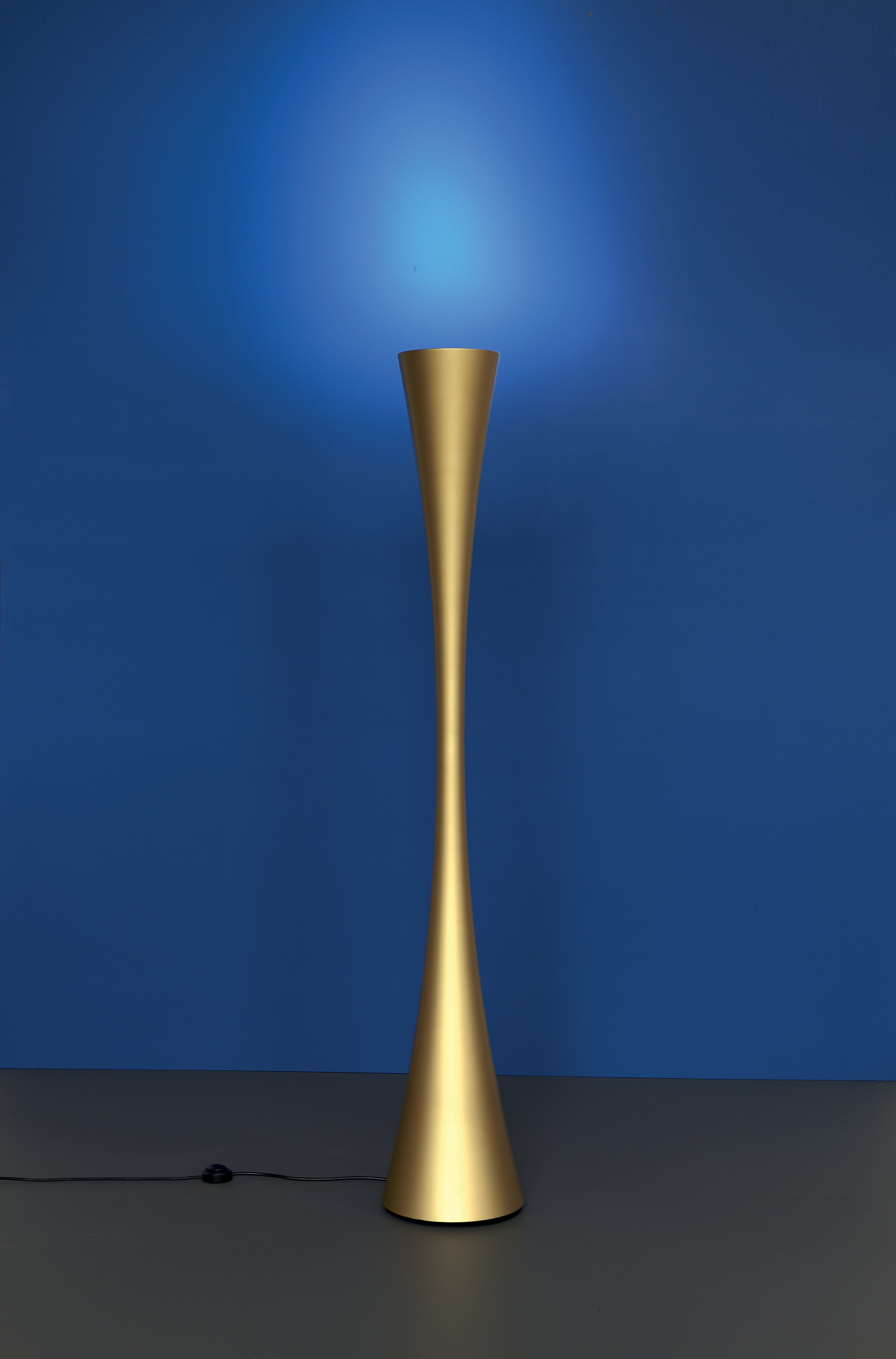 Vloerlamp BICONICA parel goud