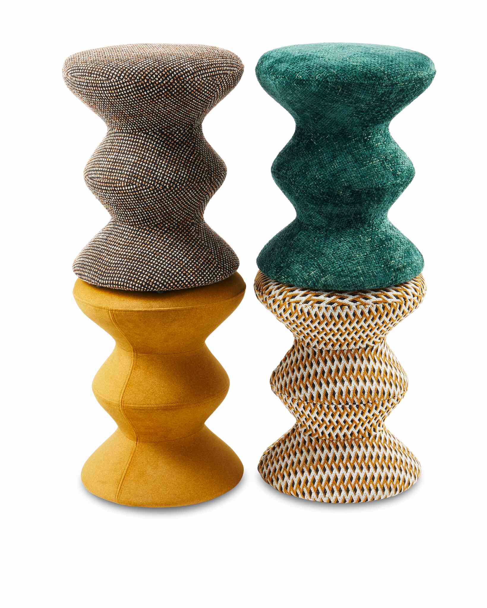 SOFT ZIG ZAG Stool Beige