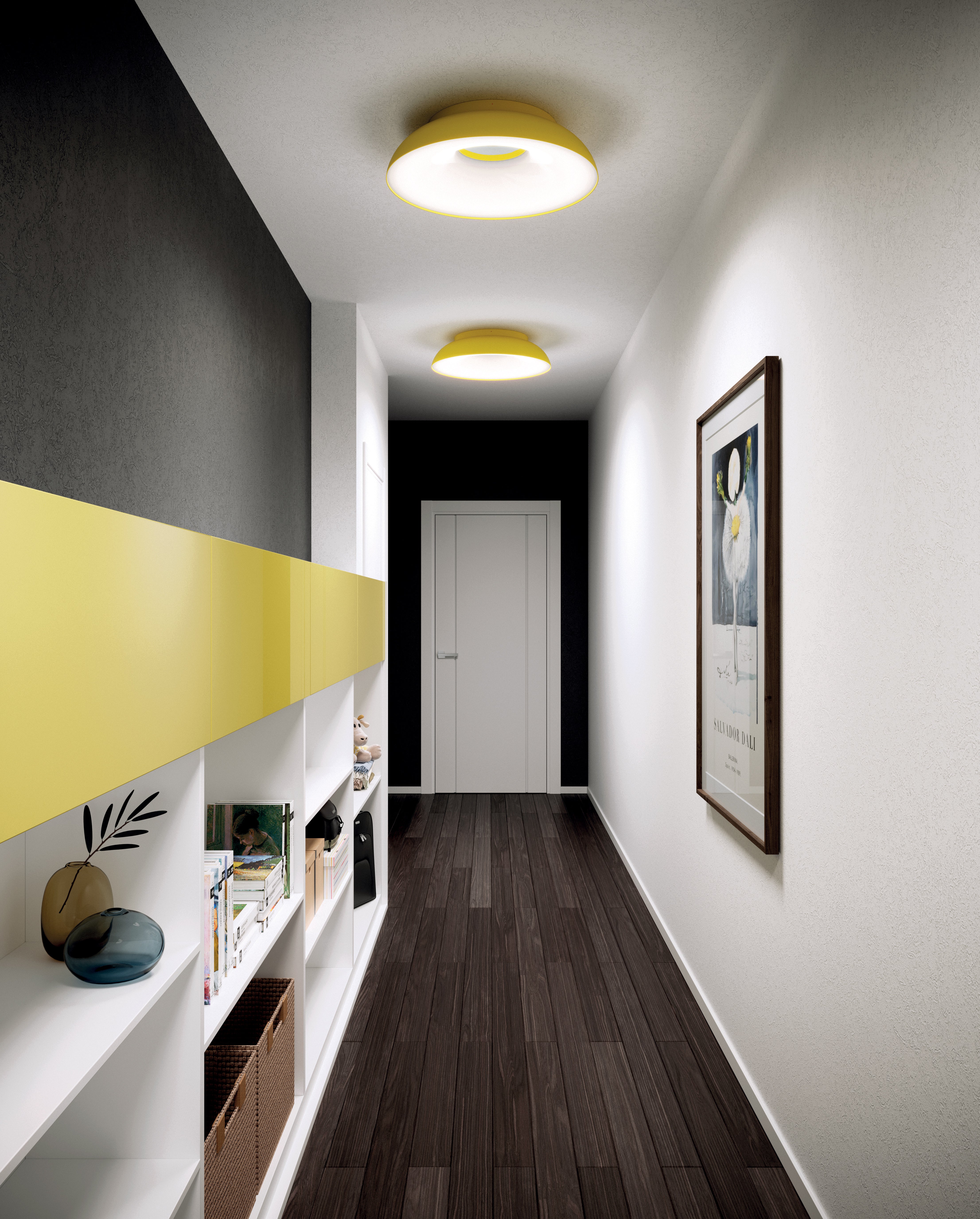 Wandlamp MAGGIOLONE geperst wit