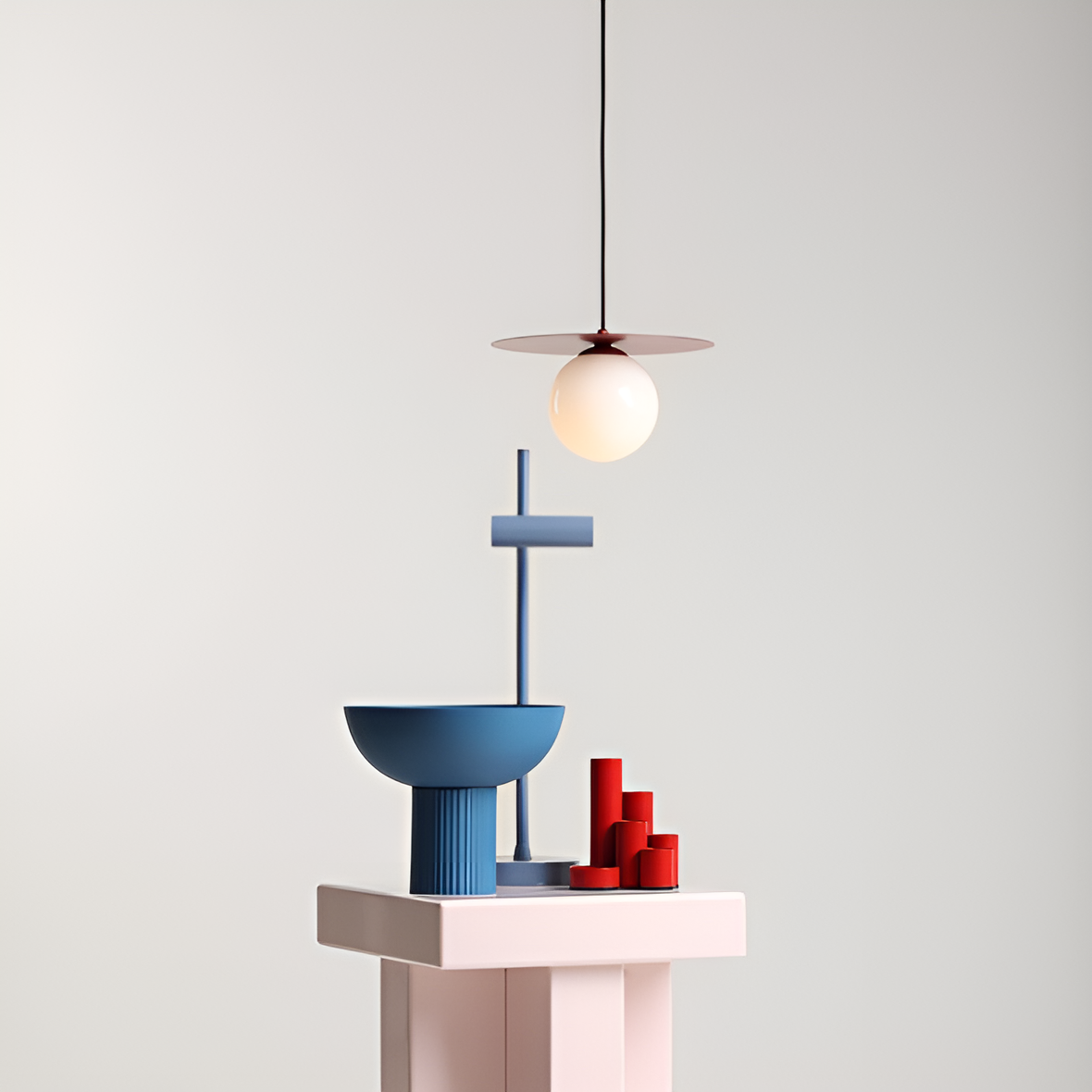 Hanglamp LOOP bordeaux