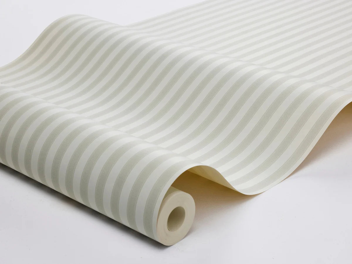 Behang met streepmotief MÖLLE STRIPE grijs met beige