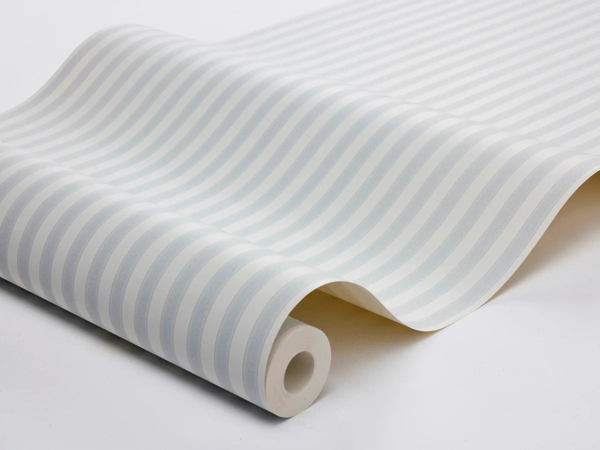 Tapete mit Streifen MÖLLE STRIPE blau-beige