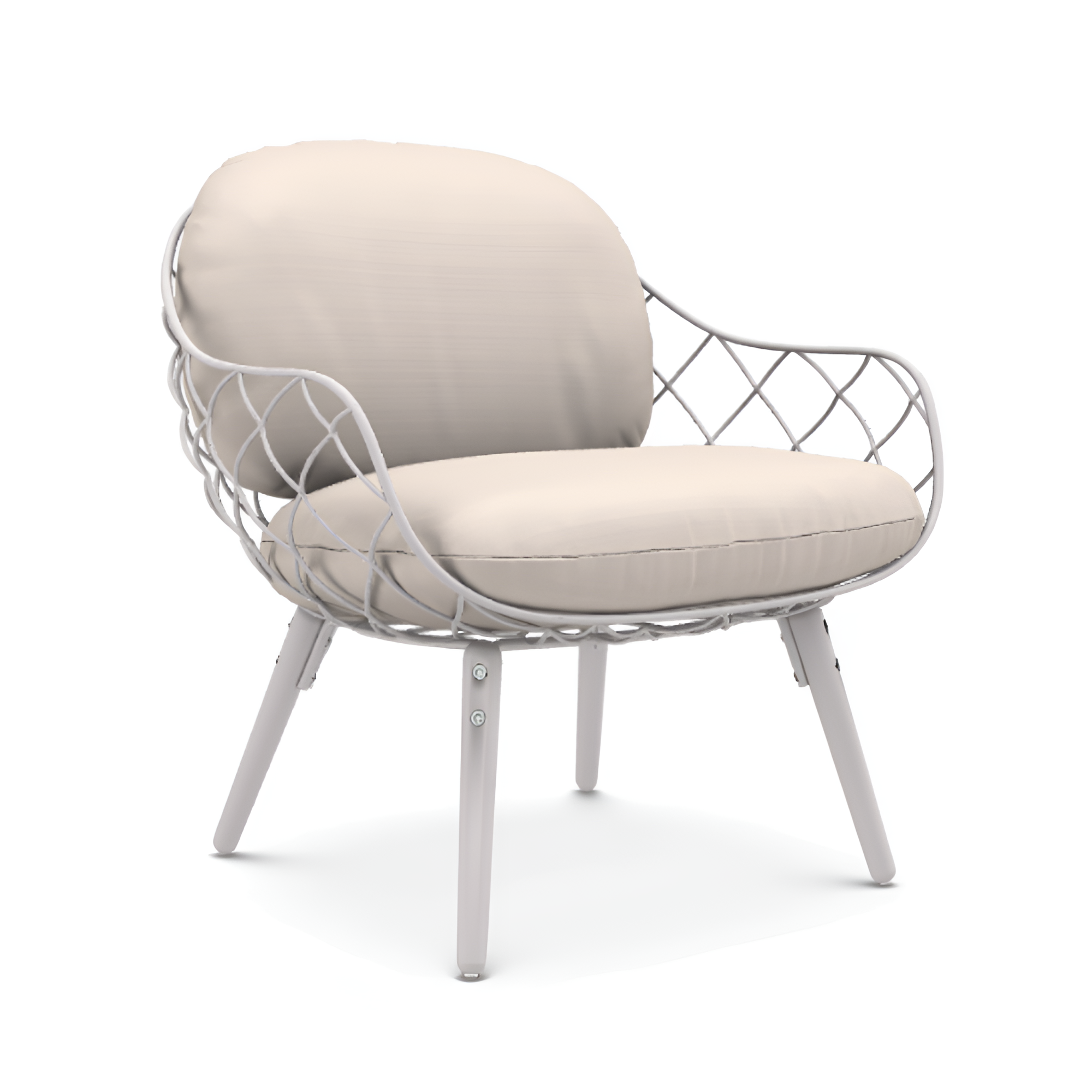 Witte PIÑA fauteuil