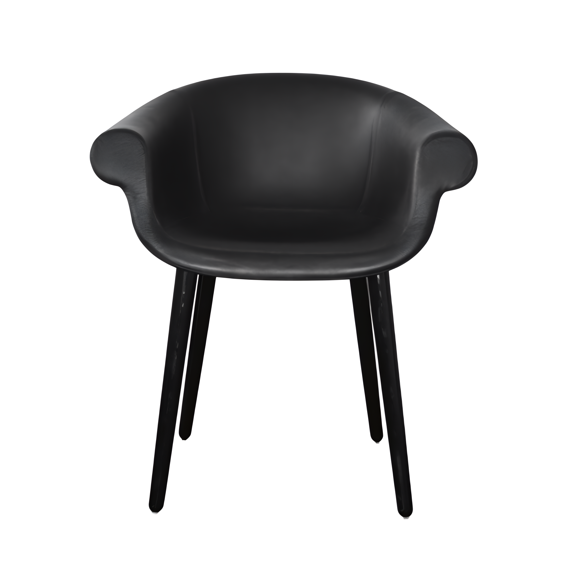 Cyborg Lord stoel zwarte leer met zwarte basis