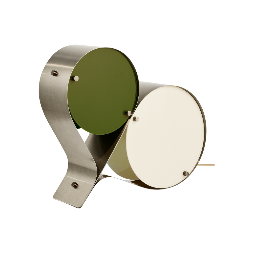 COPPIA Tischleuchte Creme mit Olive