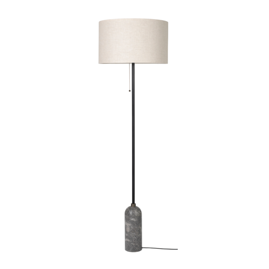 GRAVITY floor lamp gray marble