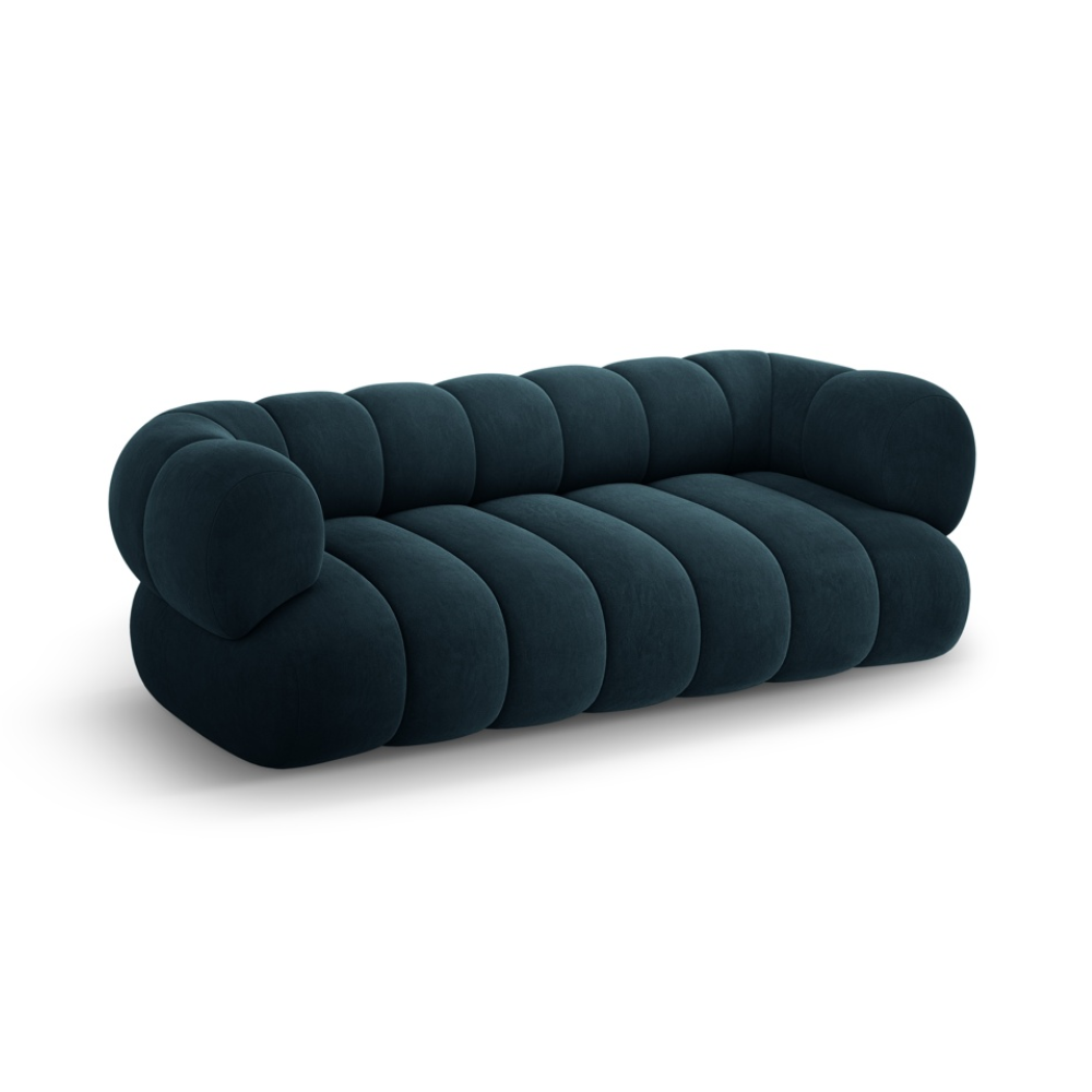 3-seater velvet sofa KOGE petrol