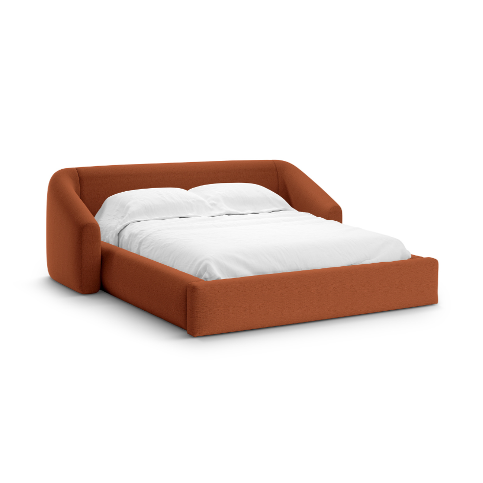 Bed CAMPI baksteen chenille