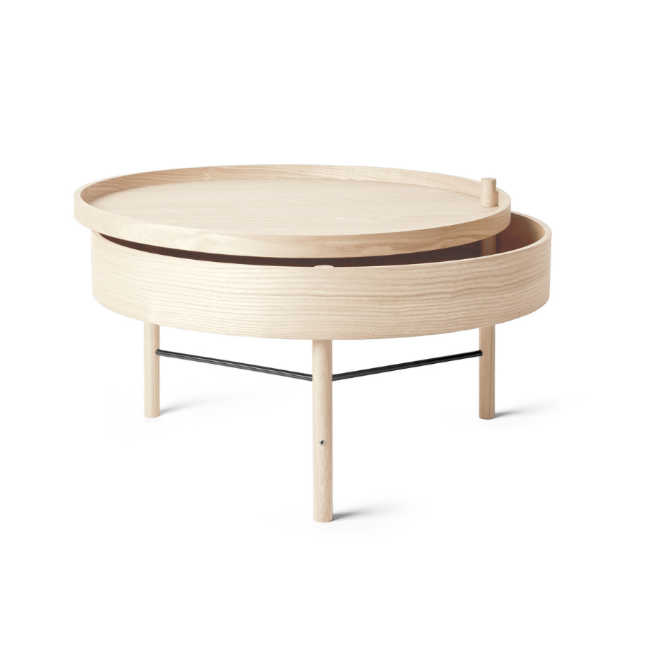 Koffietafel TURNING eikenhout