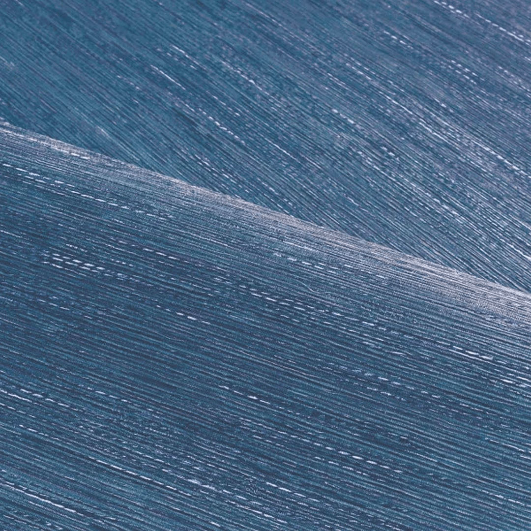 Strukturierte Tapete, die Jacquard-Stoff imitiert TATAMI - BLEU ÉLECTRIQUE dunkelblau