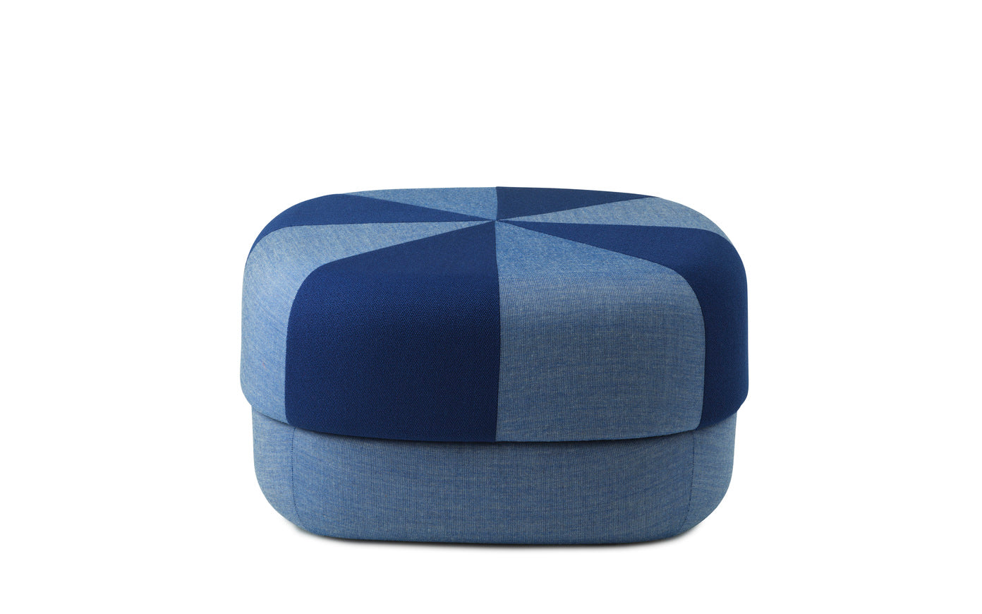 Pouf circus duo blue with navy blue