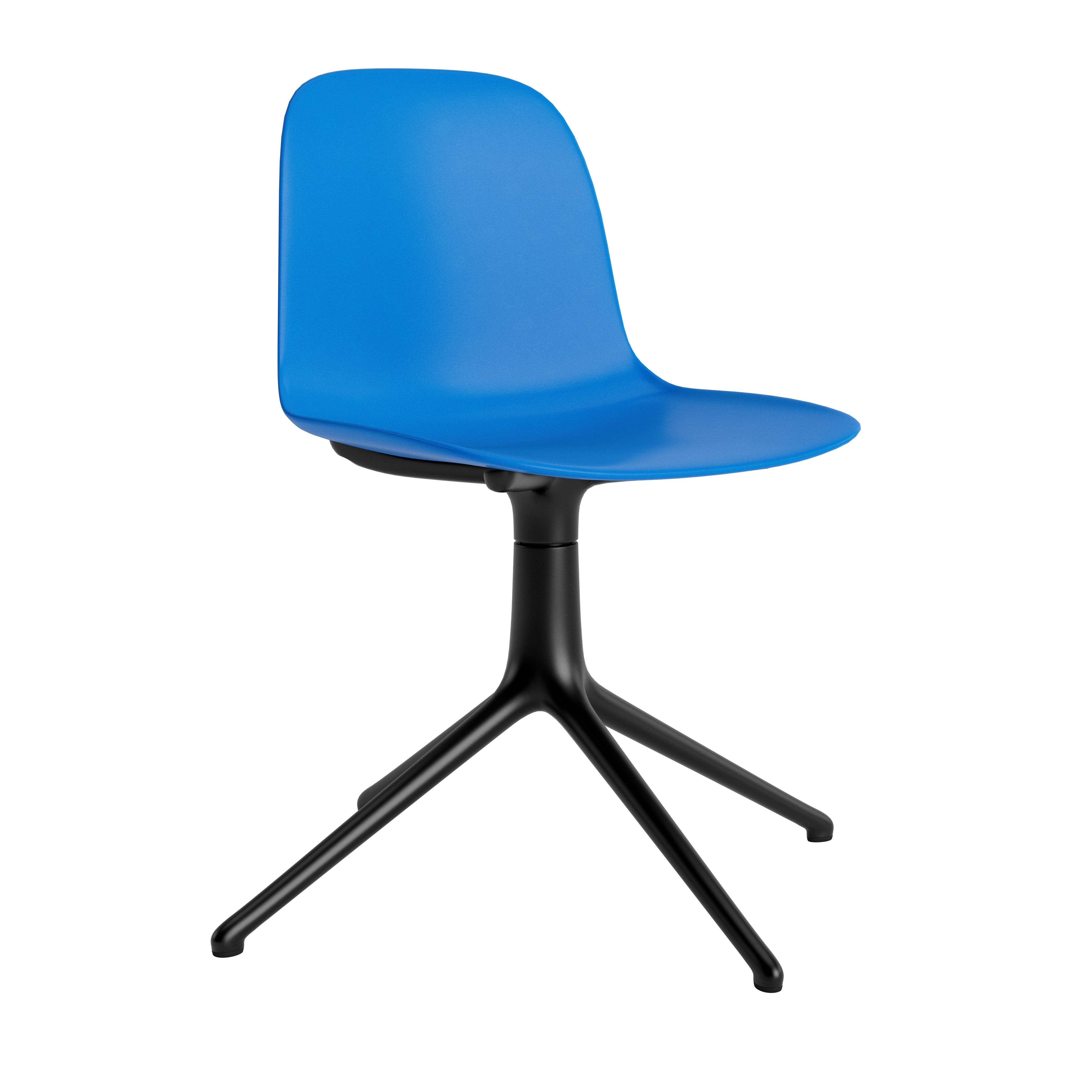 4l Blue Form Office chair with a black base