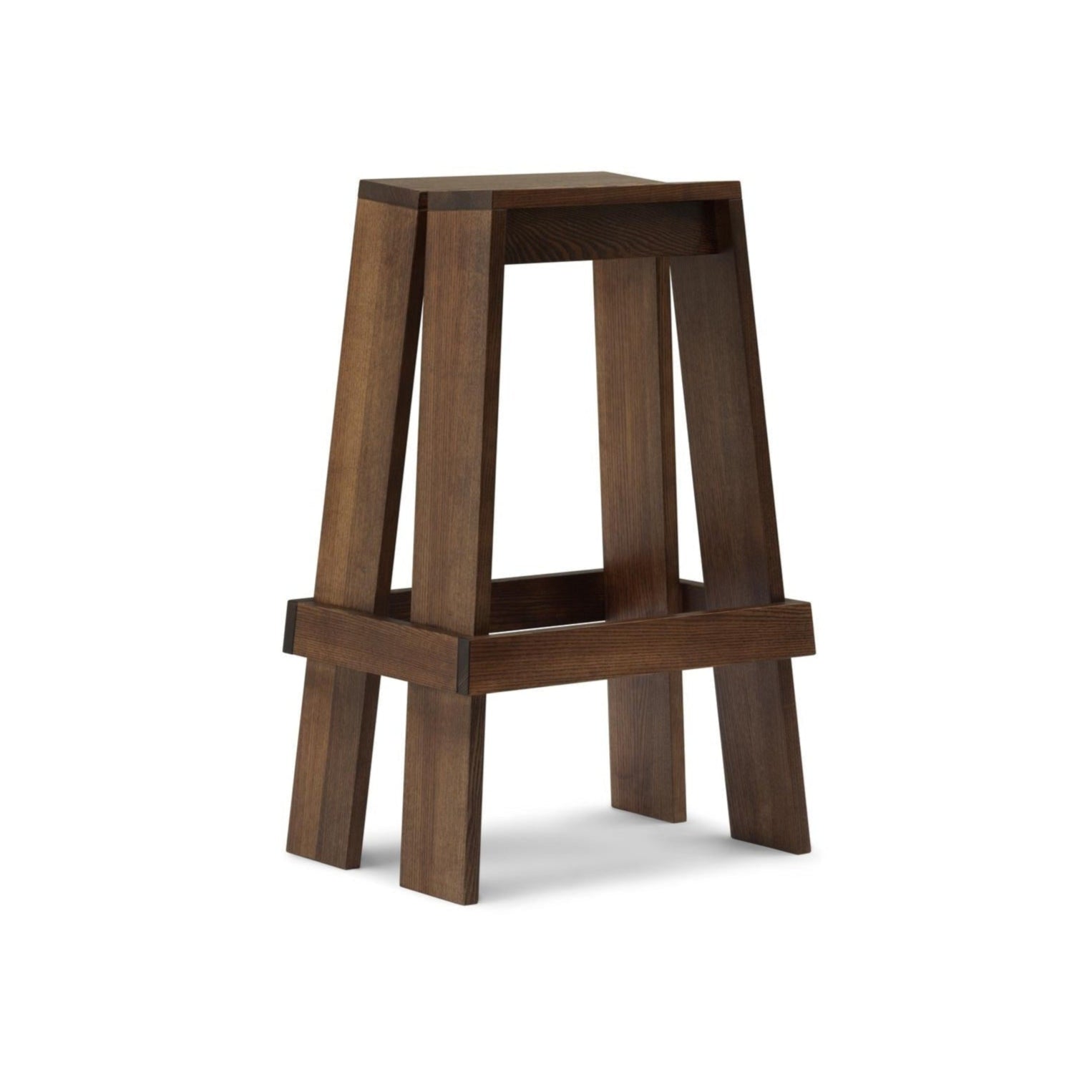 Stołek barowy LET brązowy jesion