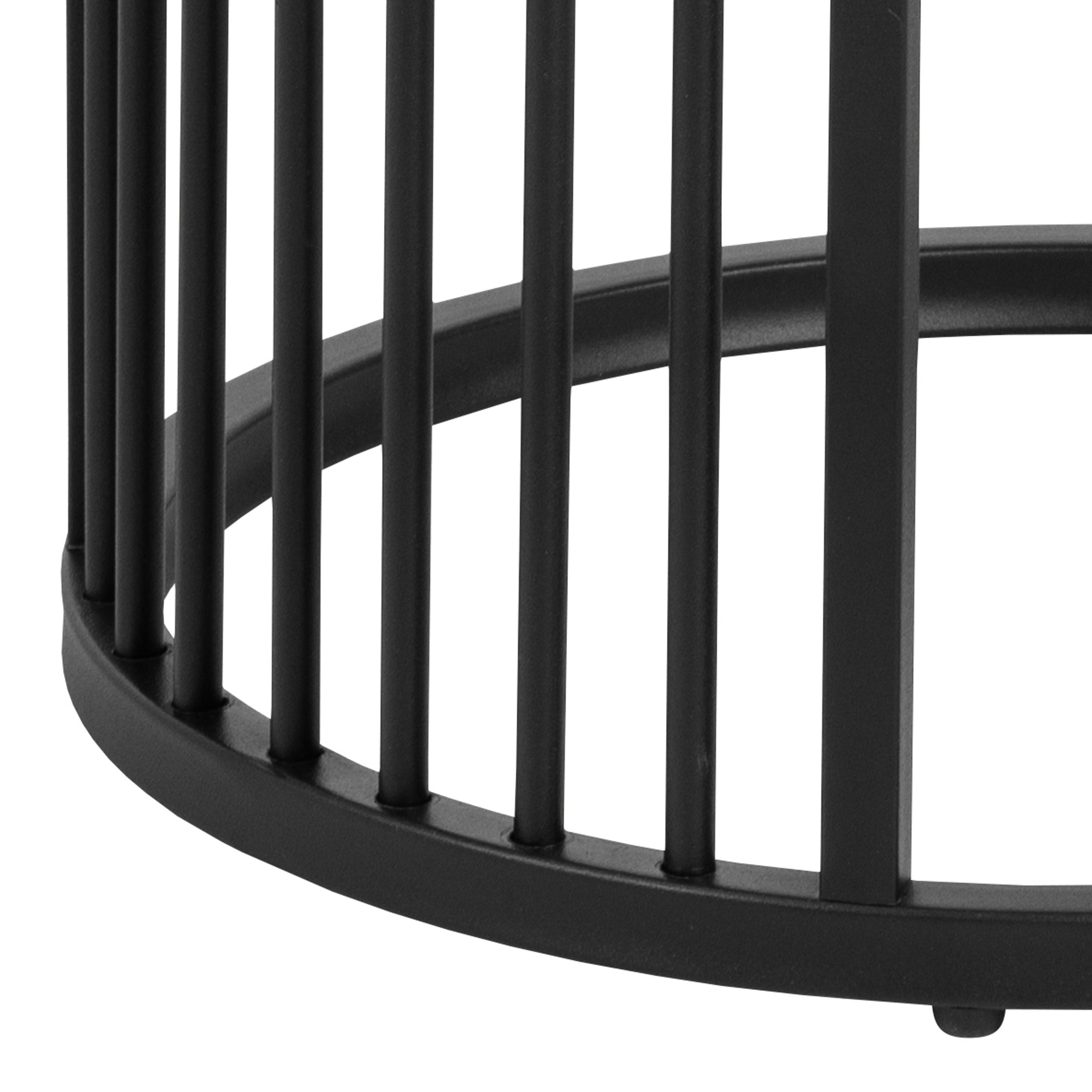 Nachttisch STRINGTON schwarz