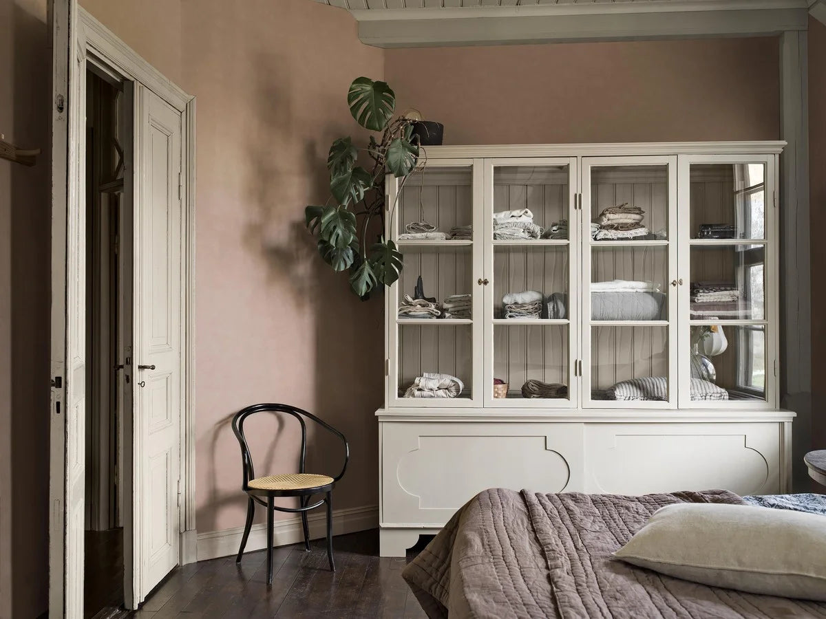 Behang dat canvas imiteert SHADES - RHODONITE lichtroze