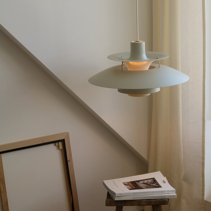 Hanglamp PH 5 monochromatisch bleke tint van tin