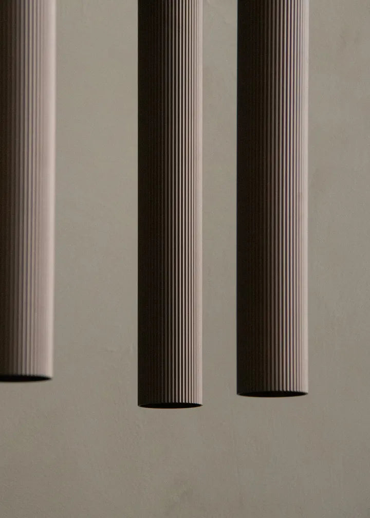 Brown TUBULAIRE Chandelier