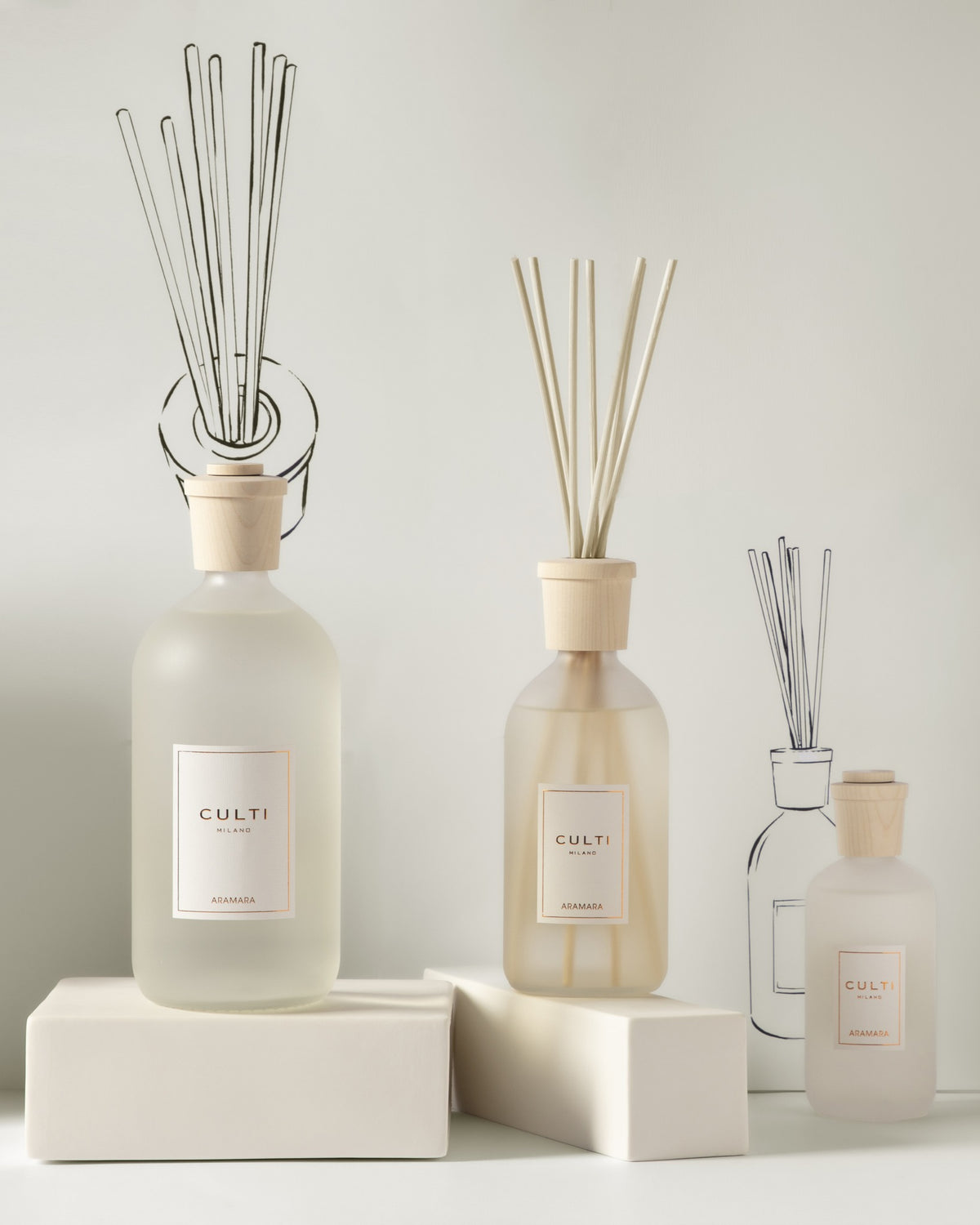 Geuroldiffuser STILE - ARAMARA met tonen van bittere sinaasappel, bergamot en sandelhout