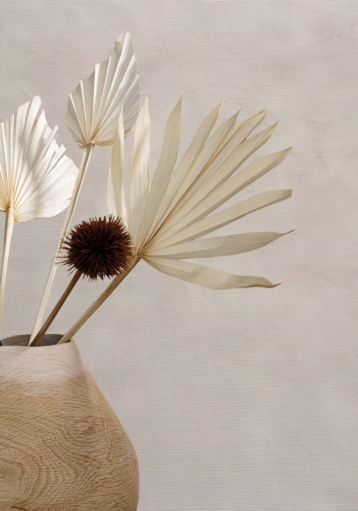 Structuurtapijt dat canvas imiteert ARGILE - MARRON GLACE warm grijs