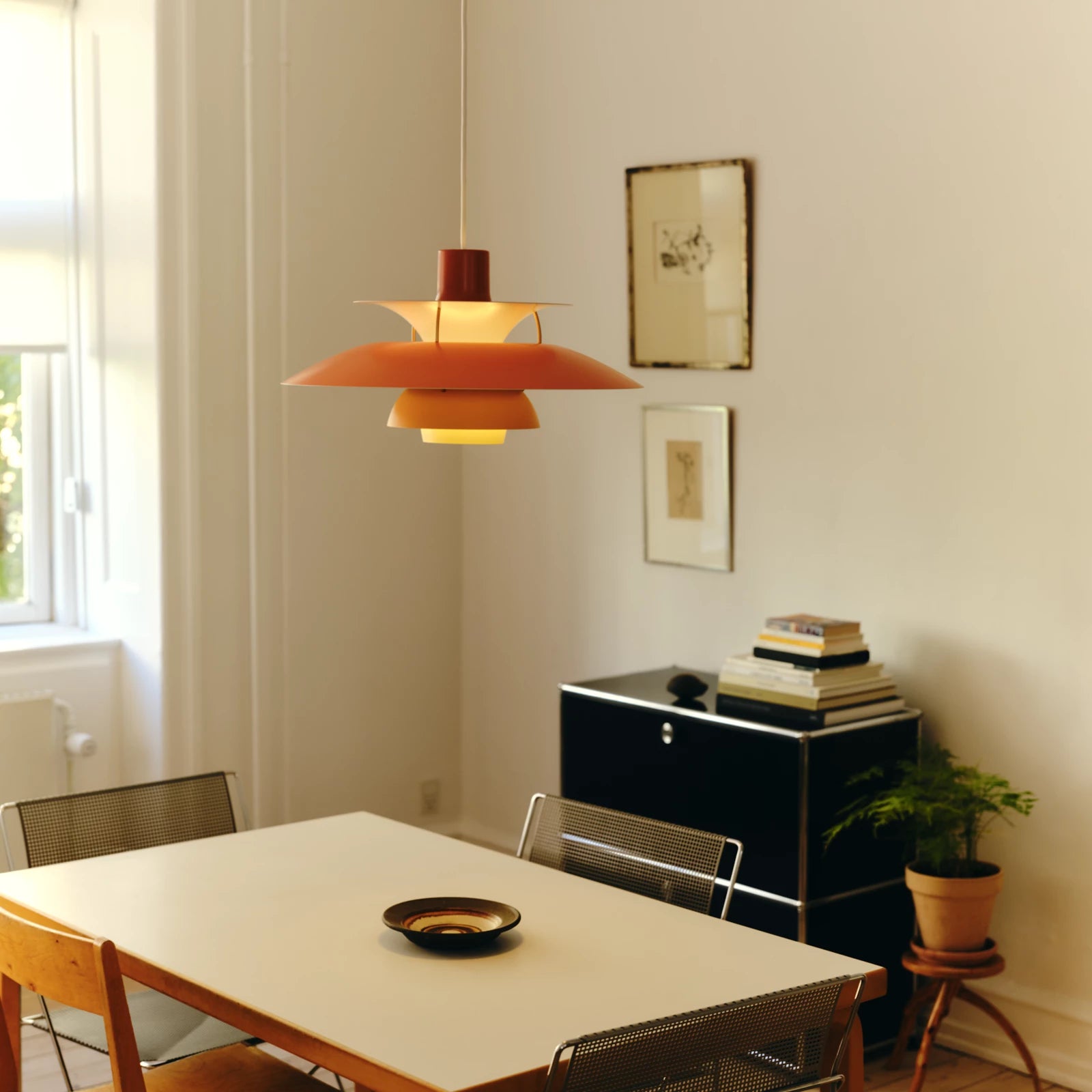 PH 5 pendant lamp in shades of orange