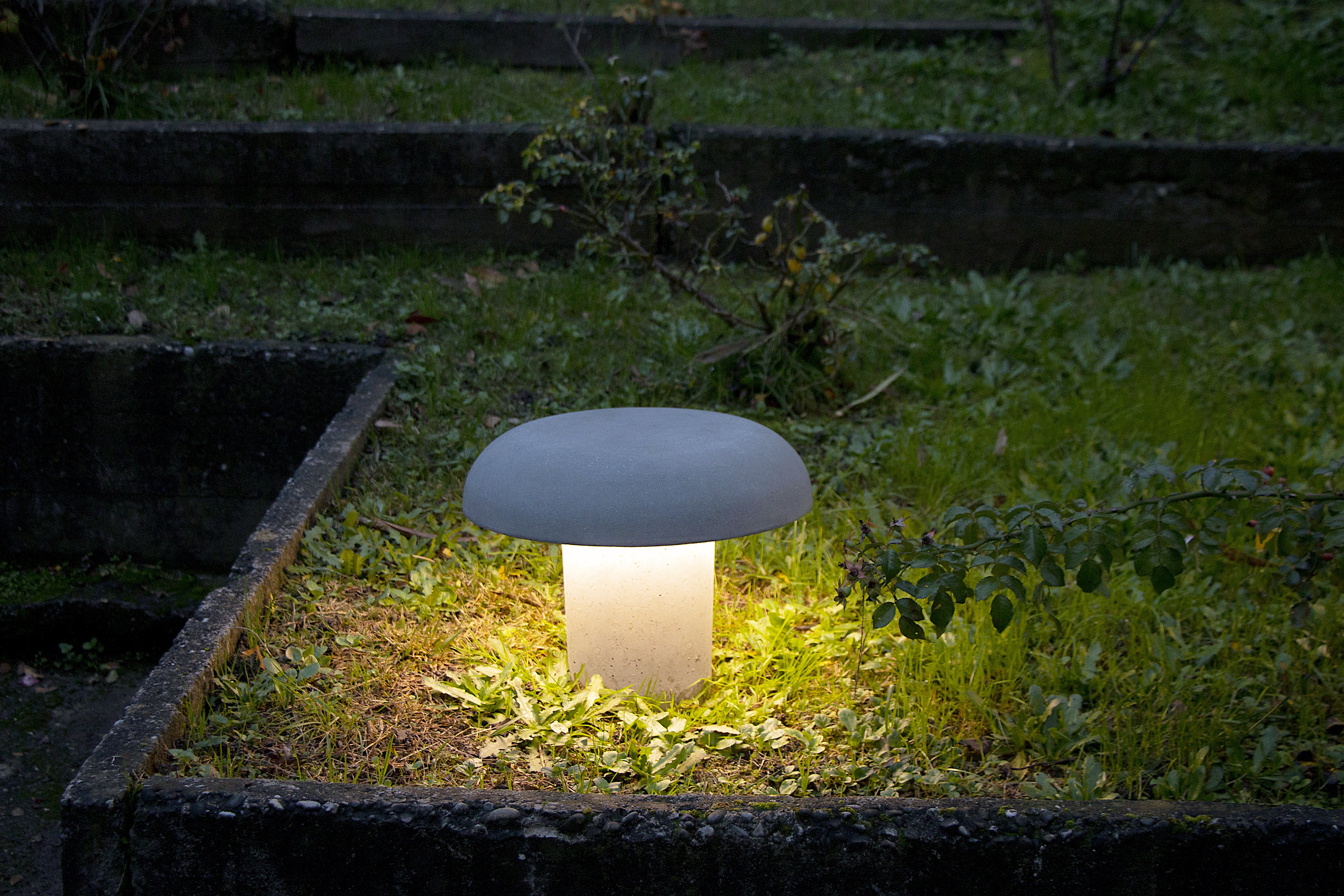 Außenlampe AMANITA grauer Beton